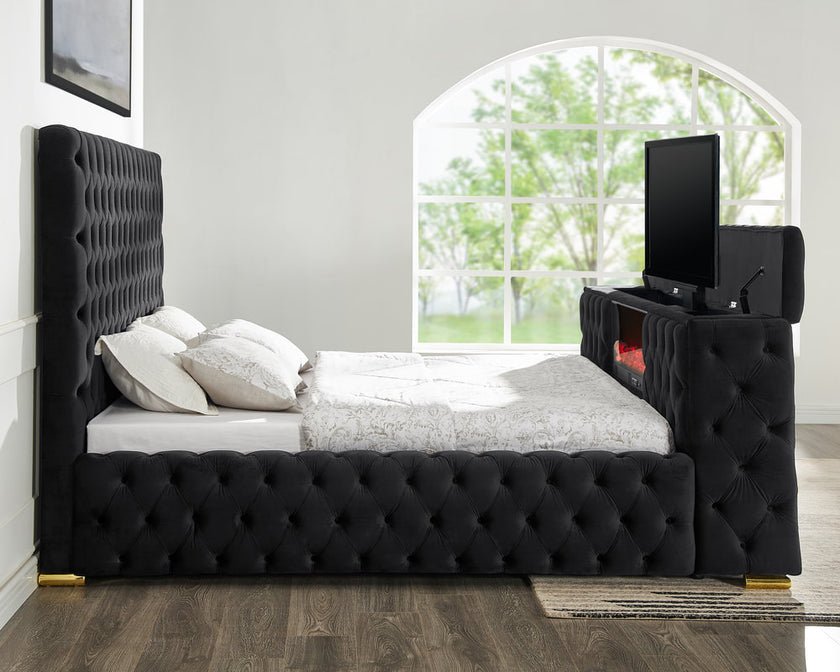 Future Platform Bed in Black