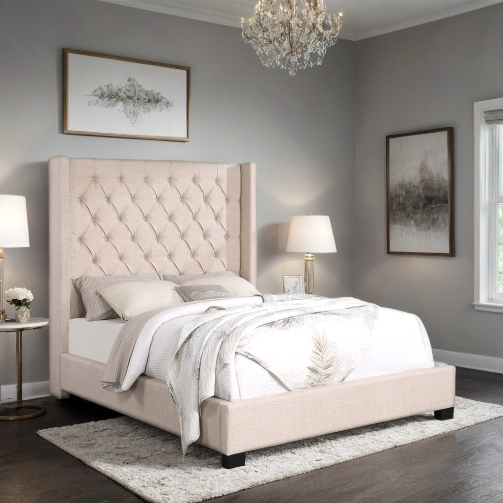 HH403 6ft Beige Bedframe