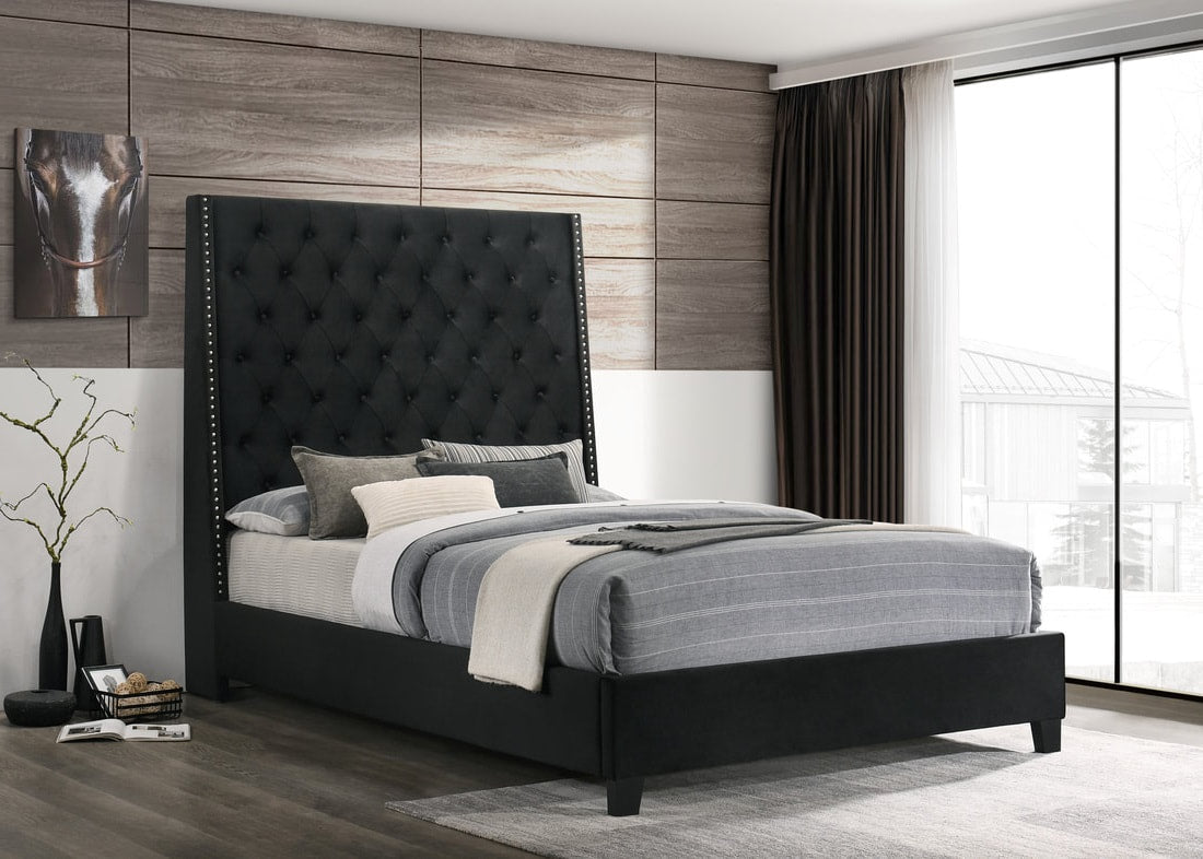 Black Velvet Bedframe