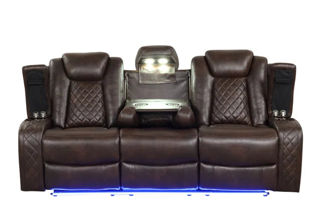 Luz Brown 3-piece Reclining Set