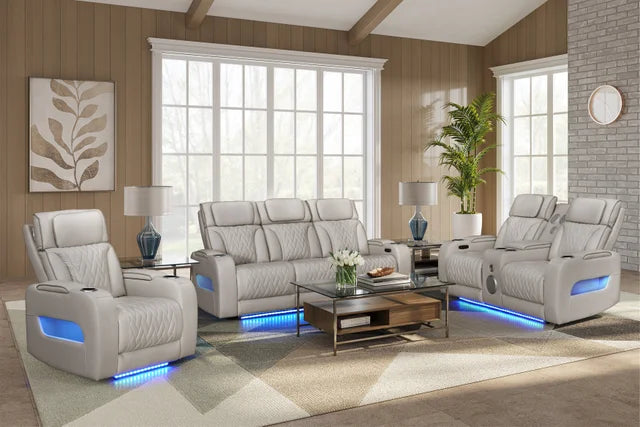 Dubai 3-piece Sand Power Reclining Set