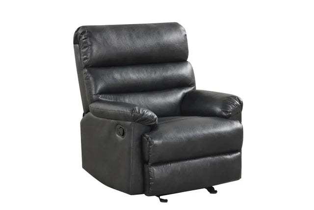Albert Black Leather Reclining Set