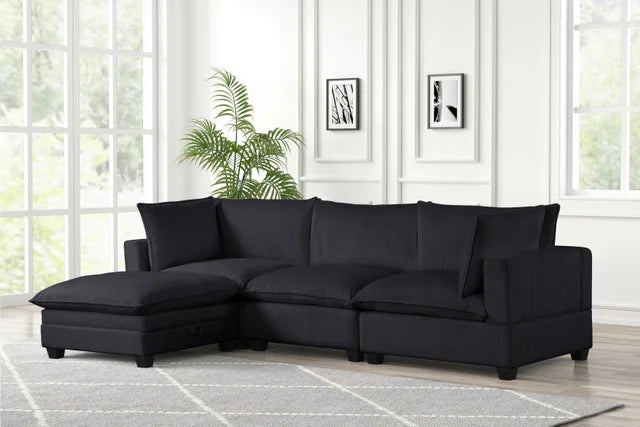 Cloud Corded Modular 4pc Sectional