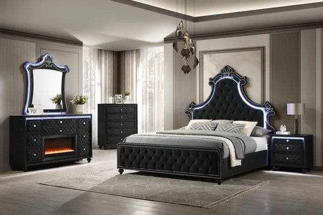 Majesty2 Black Bedroom Set