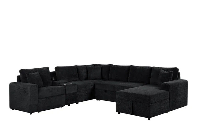 Hunter Black Reclining Sectional