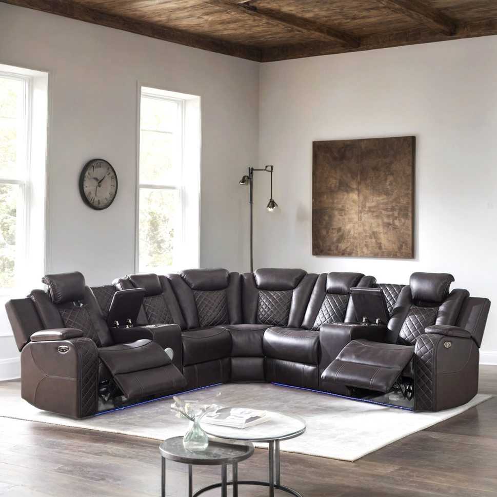 Spaceship Power Reclining Sectional